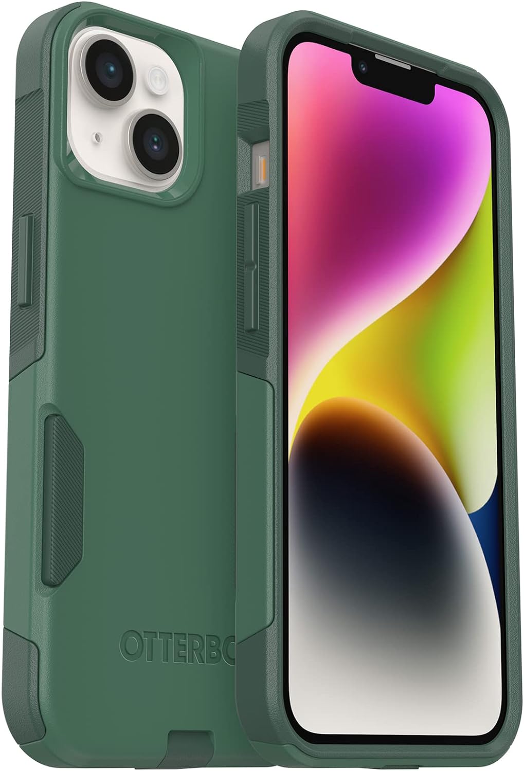 OtterBox Schutzhülle für iPhone 14 & iPhone 13 Commuter Series – Trees Company (grün), schlank und r