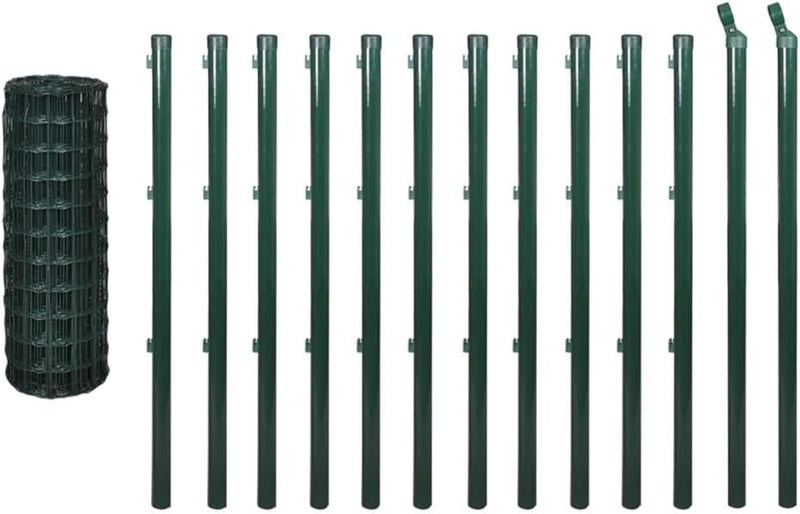 Tidyard Maschendrahtzaun mit Zaunpfosten Gitterzaun Drahtzaun Gartenzaun Drahtgitter Zaun Maschengrö