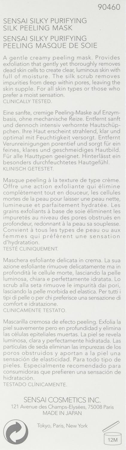 Kanebo Sensai Silky Purifying Silk Peeling Mask Gesichtsmaske, 90 ml