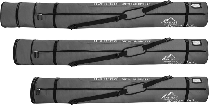 normani Skitasche Skisack - doppelt gepolstert und Längenverstellbar 160 bis 190 cm mit integriertem
