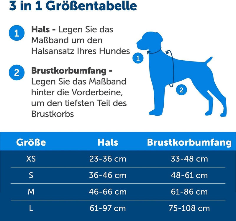 PetSafe 3-in-1-Geschirr und Rückhaltegurt für Hunde, Mit Anti-Zieh-Ring und Rückhaltegurt fürs Auto,