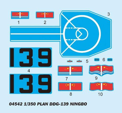 Trumpeter 04542 Modellbausatz PLAN DDG 139 "NINGBO"