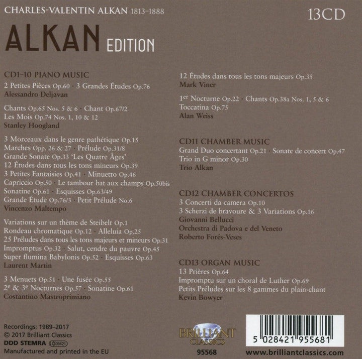 Alkan-Edition, Audio-CD