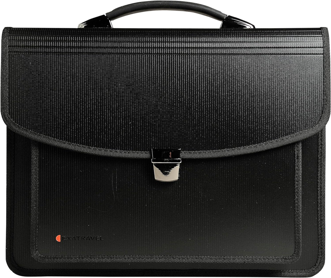 Exacompta 55734E Premium Umhängetasche Exatravel mit 15" Laptopfach und integrierter Fächermappe für