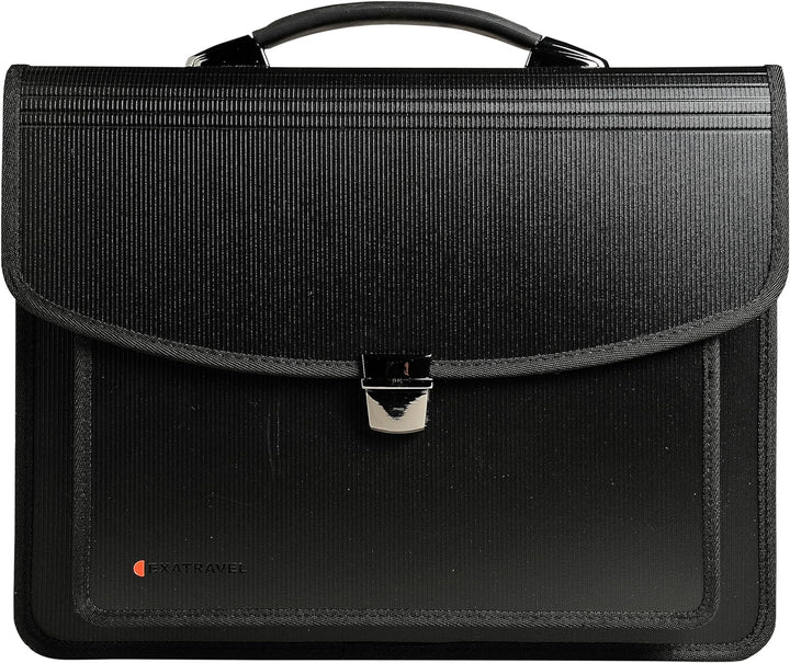 Exacompta 55734E Premium Umhängetasche Exatravel mit 15" Laptopfach und integrierter Fächermappe für