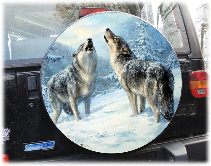 AB3-00231 WOLF 4 Reserveradabdeckung 72x28 cm Reserveradhülle Ersatzradabdeckung Reifencover Radhüll