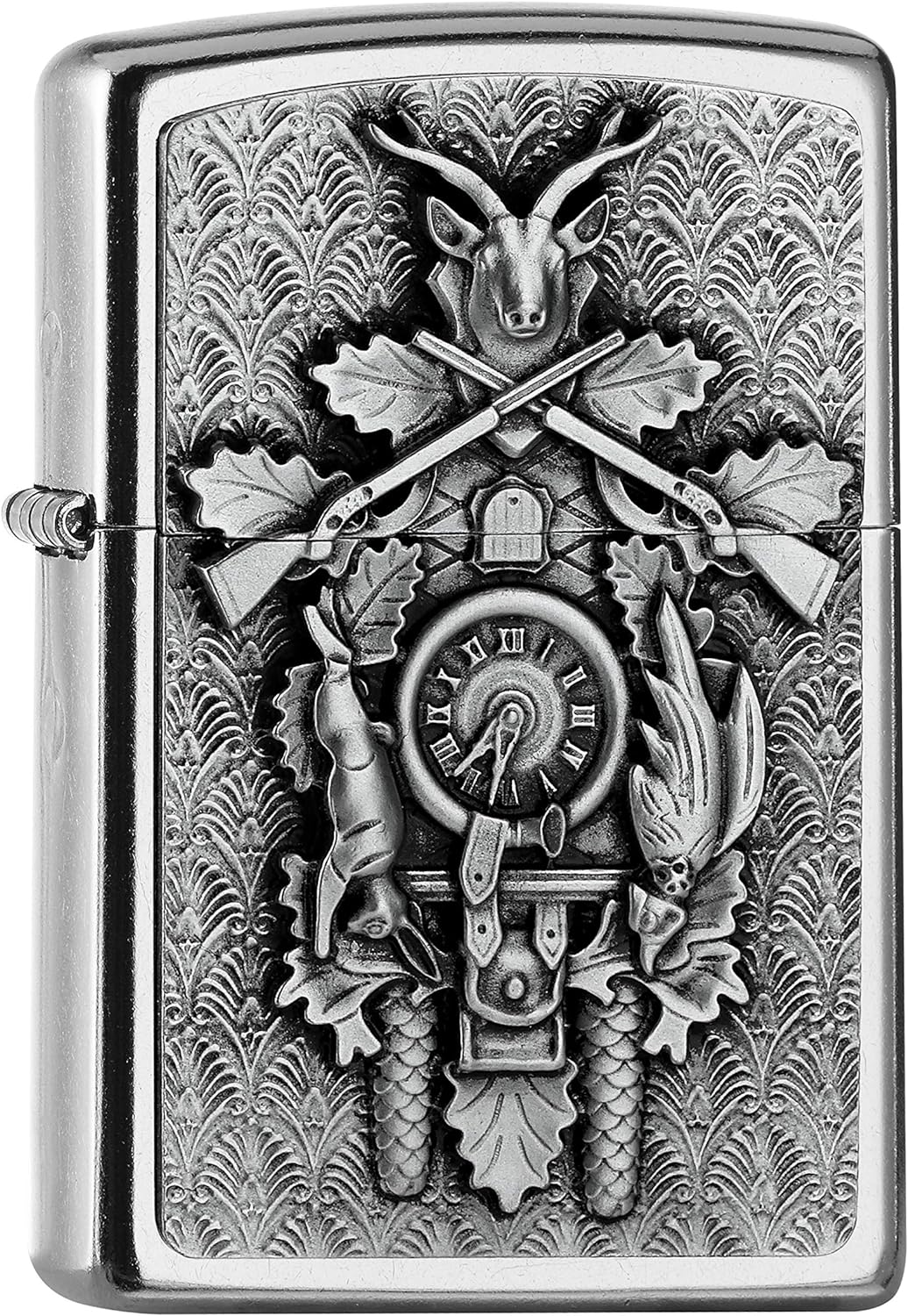 Zippo 2006511 PL 207 Kuckucksuhr Emblem Feuerzeug, Messing, Design, 5,83,81,2