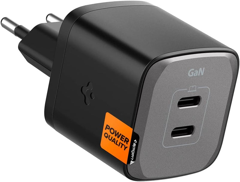 Spigen GaN III 452 Total 45W 2 Ports Dual USB C Wandladegerät PD 3.0 PPS Ladeblock Adapter Kompatibe