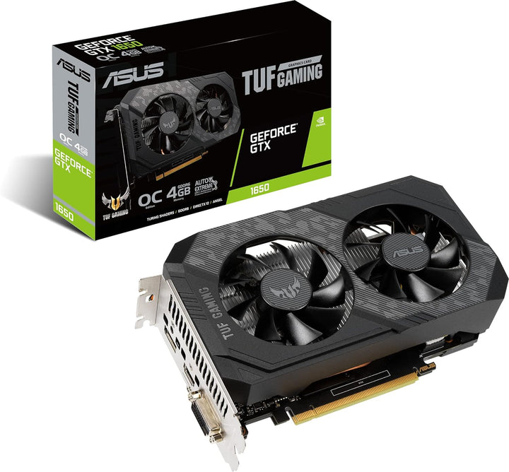 ASUS Die TUF Gaming GeForce GTX 1650 OC Edition 4GB GDDR6 Gaming Grafikkarte (NVIDIA-Turing-Architek
