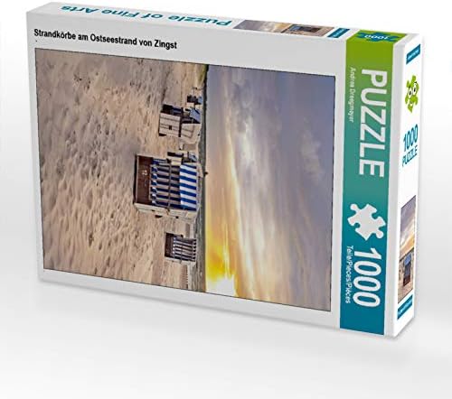 CALVENDO Puzzle Strandkörbe am Ostseestrand von Zingst 1000 Teile Lege-Grösse 48 x 64 cm Foto-Puzzle