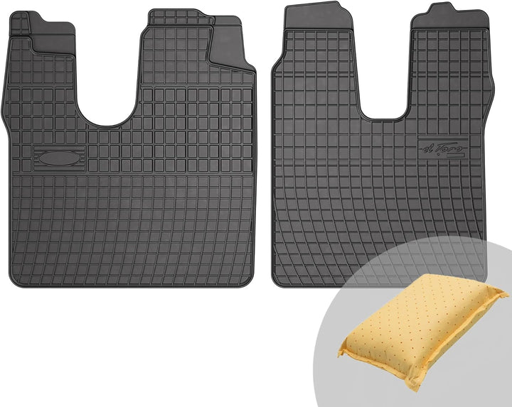 FROGUM EL Toro Gummimatten Ganzjähriges-Set von Autofussmatte Auto Fussmatten für Man TGL 2005-2019,