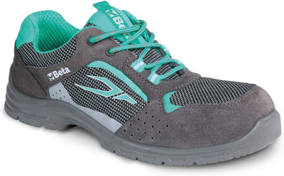 Beta 7212LG - Damenschuhe aus perforiertem Wildleder mit Mesh-Einsätzen