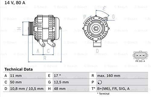 BOSCH 0 986 044 701 Generator