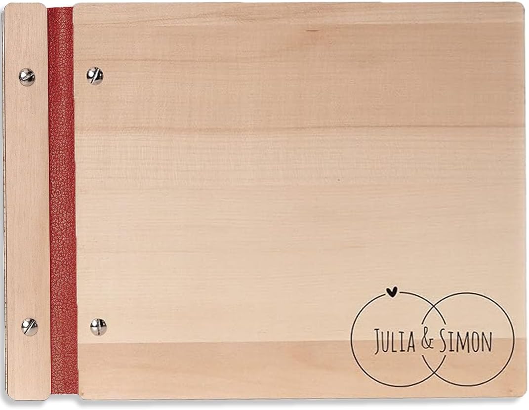 Hochzeitideal – Personalisierbares Gästebuch Hochzeit Adri E14 mit 40 Seiten I Hochzeit Gästebuch au