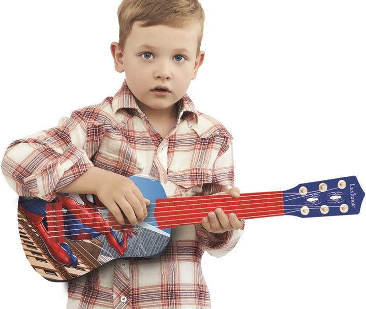Marvel Spider-Man Peter Parker Meine erste Gitarre , 6 Nylonschnüre, 53 cm, Anleitung inklusive, bla