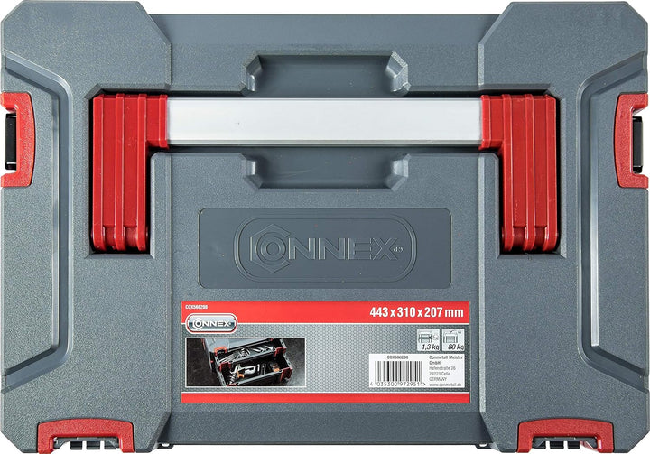 Connex Systembox - Mit zwei Schubladen - 13,5 Liter Volumen - 80 kg Tragfähigkeit - Individuell erwe