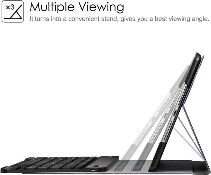 Fintie Tastatur Hülle für iPad 9. Generation (2021)/ 8. Gen (2020) / 7. Gen (2019) 10.2 Zoll - Ultra