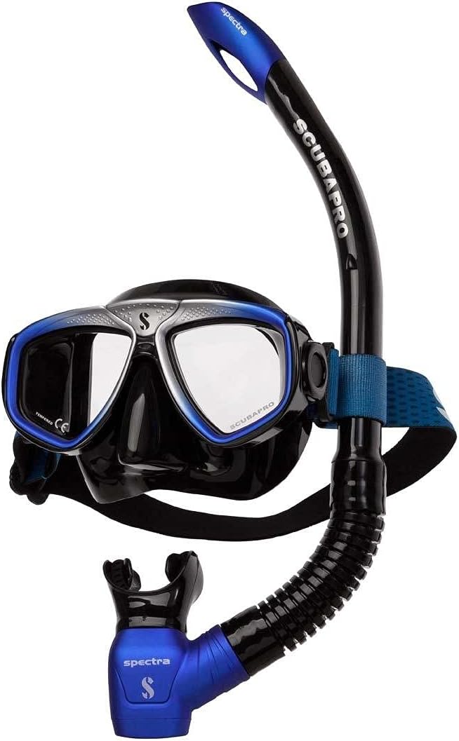 Scubapro Zoom EVO Combo Schnorchelset mit Zoom EVO Tauchmaske und Spectra Schnorchel mit Ventil schw