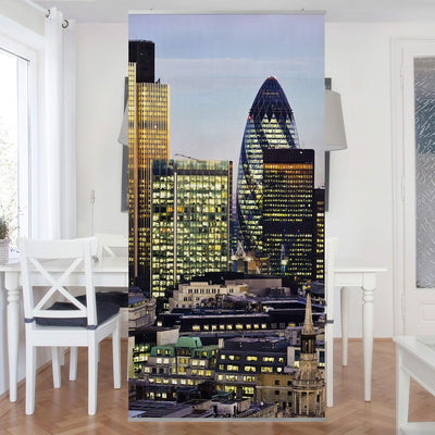 Bilderwelten Raumteiler London City 250x120cm inkl. transparenter Halterung 250x120cm incl. transpar