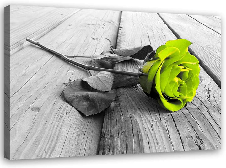 Feeby Vlies Leinwandbild Rose Blume Abstraktion 100x70 cm Wanddeko Design Kunstdruck Zimmerdeko Bild