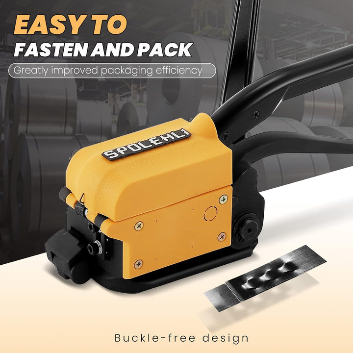 Spolehli Umreifungswerkzeuge aus Stahl Handheld nahtlose Metall Bindungswerkzeug Geeignet eignet sic