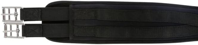 Kerbl 3211582 Sattelgurt mit Memory-Schaum, Schwarz, 130cm Länge schwarz 130cm, schwarz 130cm
