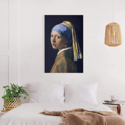 Bilderwelten Leinwandbild Jan Vermeer Van Delft Mädchen mit dem Perlenohrgehänge, 60 x 40 cm 60cm x