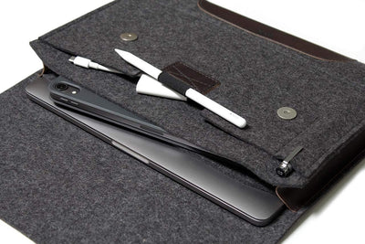 Pack & Smooch 13,3" Laptophülle, Laptoptasche, MacBook Tasche -CORRIEDALE M - aus 100% Merino Wollfi