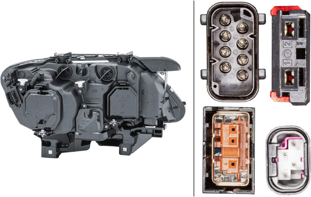 HELLA 1EL 009 043-411 Halogen/Bi-Xenon-Hauptscheinwerfer - ECE/CCC - für Rechtsverkehr - vorne links