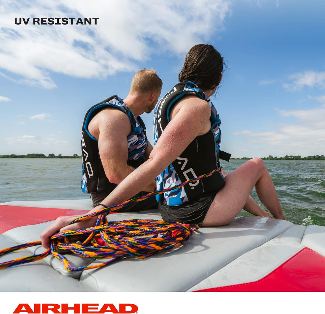Airhead Tow Rope for 1-6 Rider Towable Tubes, 1 Section, Multiple 1-4 Rider, 1-4 Rider