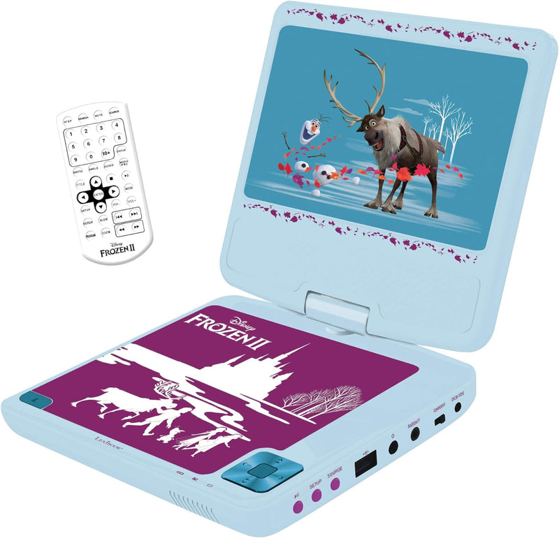Lexibook - DVDP6FZ - Disney Frozen tragbarer DVD-Player - Himmelblau Die Eiskönigin, Die Eiskönigin