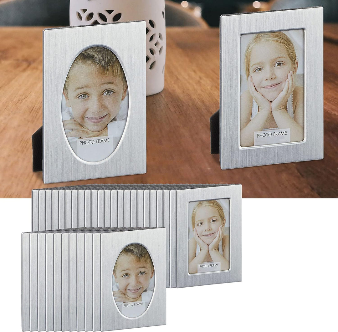 Cepewa Bilderrahmen DIY Medium 9x11cm│Bildgrösse 5,5x8 cm │Bildausschnitt oval/rechteckig (1 x 36er