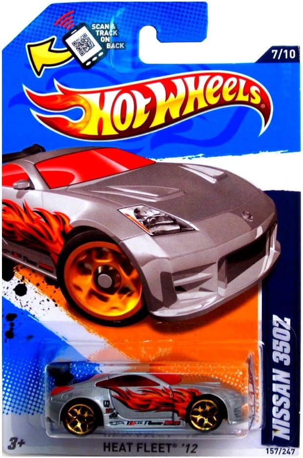 Hot Wheels - Nissan 350Z (Grey / Silver) - Heat Fleet 12 - 7/10 ~ 157/247 [Scale 1:64]