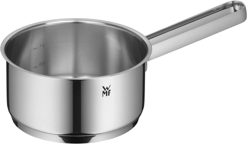 WMF Belmonte Stielkasserolle 16cm ohne Deckel, kleiner Topf 1,5l, Kochtopf klein, Nudeltopf, Milchto