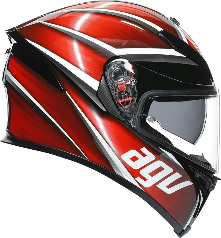 AGV K-5 S Tempest Helm schwarz/rot XXL (63/64) XXL schwarz / rot, XXL schwarz / rot