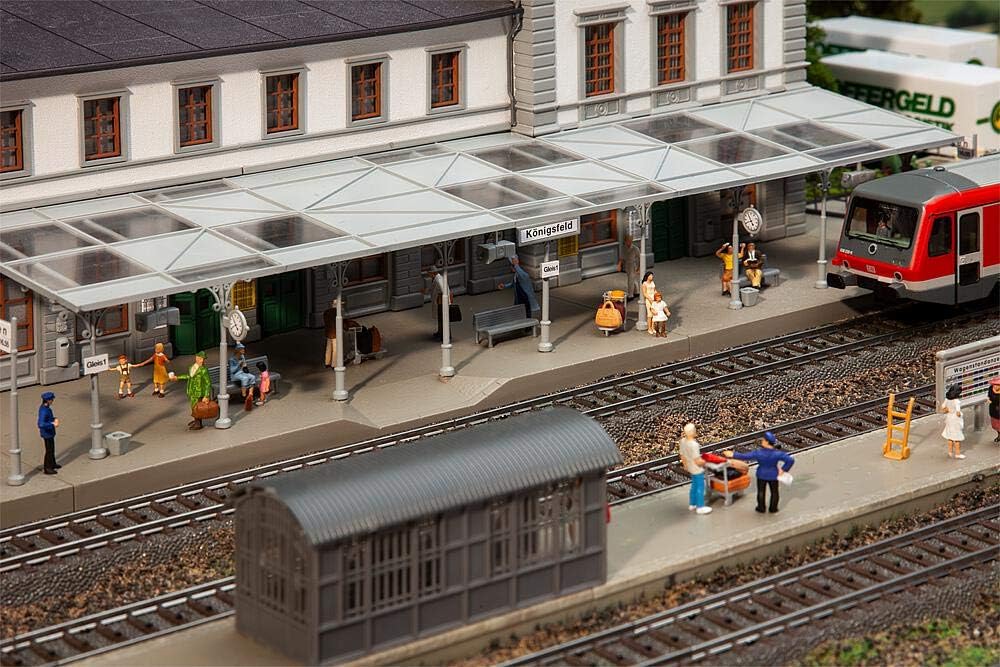 Faller FA110140 Bahnhof Königsfeld Modellbausatz, Zubehör, Mehrfarbig, One Size
