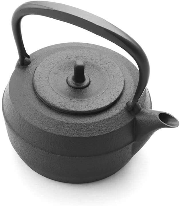 Japanischer Tetsubin, Wasserkessel Gusseisen TSURI, Iwachu. 1,1 l, schwarz. Original. Für Elektro-,