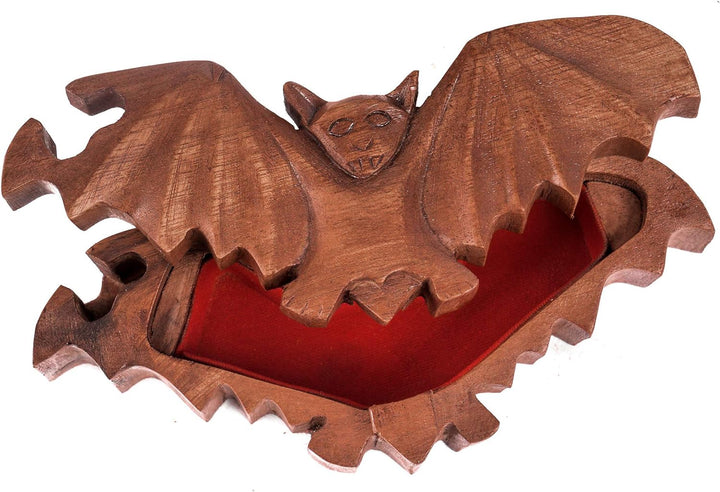 Windalf Gothic Schmuckdose FLAPP 18 cm Steam Punk Geschenkdose Fledermaus Schmuckschatulle Handarbei
