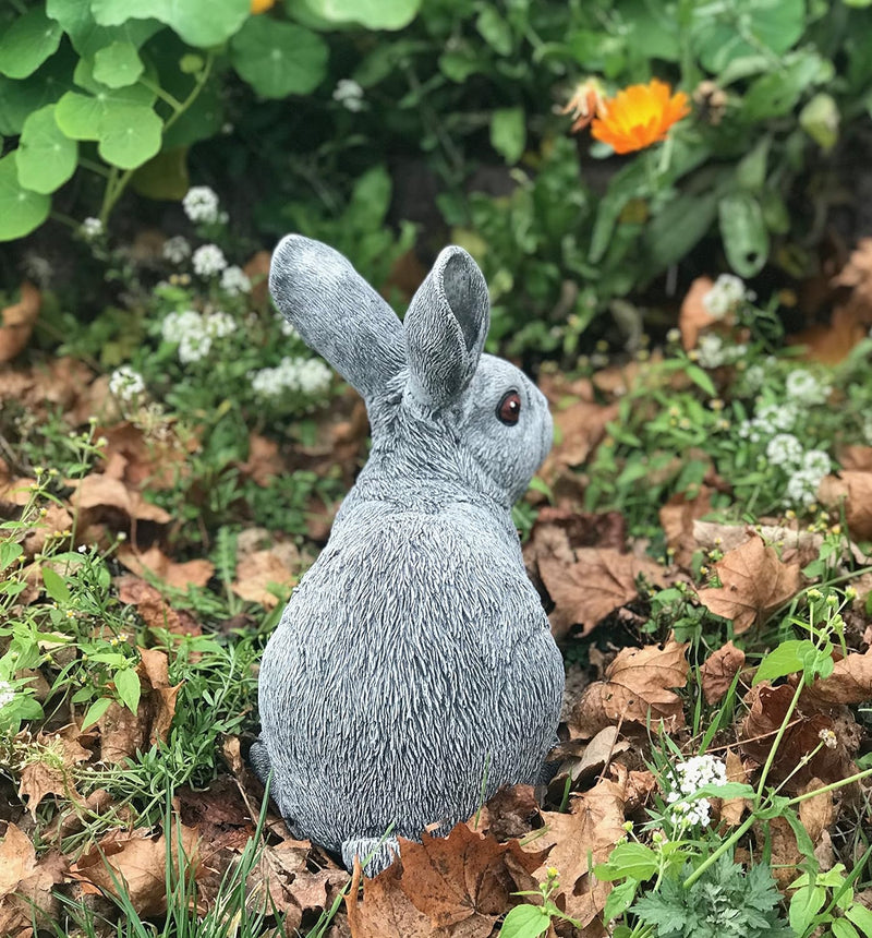 stoneandstyle Steinfigur grosser Feldhase Hase, Frost- und wetterfest bis -30°C, massiver Steinguss