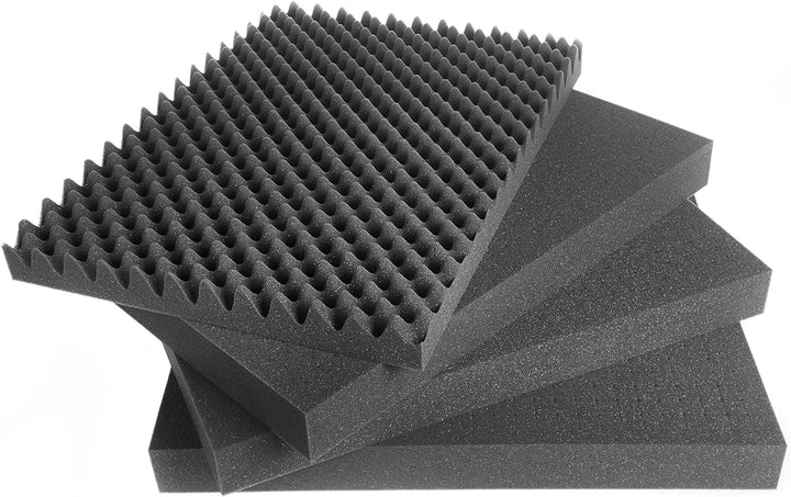 500mm x 350mm x 45mm - Rasterschaumstoff Würfelschaum Werkzeugkoffer Kamerakoffer Schaumstoff, C