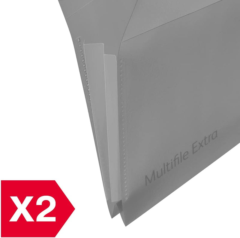 Rexel Multifile Extra 2102574 10er-Pack Hängemappen 30 mm/200Blatt, verschiedenen Farben, Polypropyl