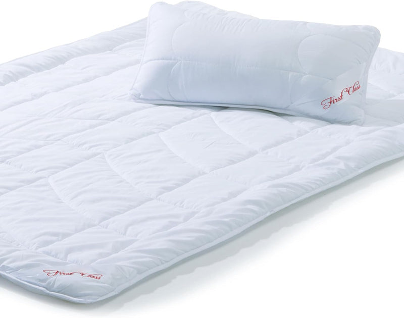 CelinaTex First Class Duo Steppdecken Winterdecke 135 x 200 cm Set mit 1x Kopfkissen 40 x 80 cm Wint
