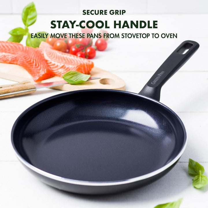 GreenPan Memphis Bratpfanne, 30 cm, Gesunde Keramische Antihaftbeschichtung, PFAS-frei, Induktionsge