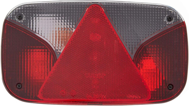 HELLA - Heckleuchte - Glühlampe - 12V - geschraubt/Anbau - Lichtscheibenfarbe: weiss/rot - Stecker: