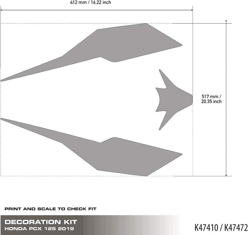 Dekoration Aufkleber Kit Honda Pcx 125 &