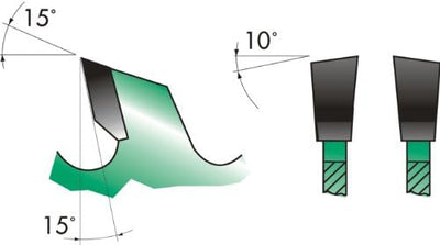 Edessö 33040030 HM-Kreissägeblatt Präzision-Standard 2 Knl HW, Z=48 Qw, 400 x 3,5/2,5 x 30 mm, Silbe