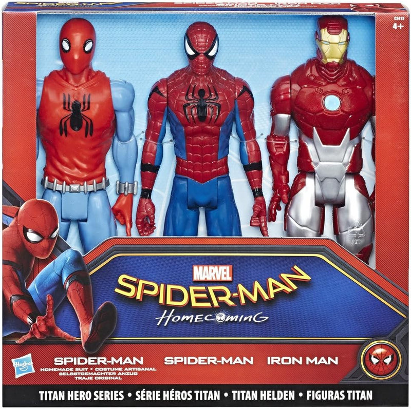 Hasbro C2413EU5 - Spider-Man Mvl Titan Hero Series 3 Pack, Actionfigur