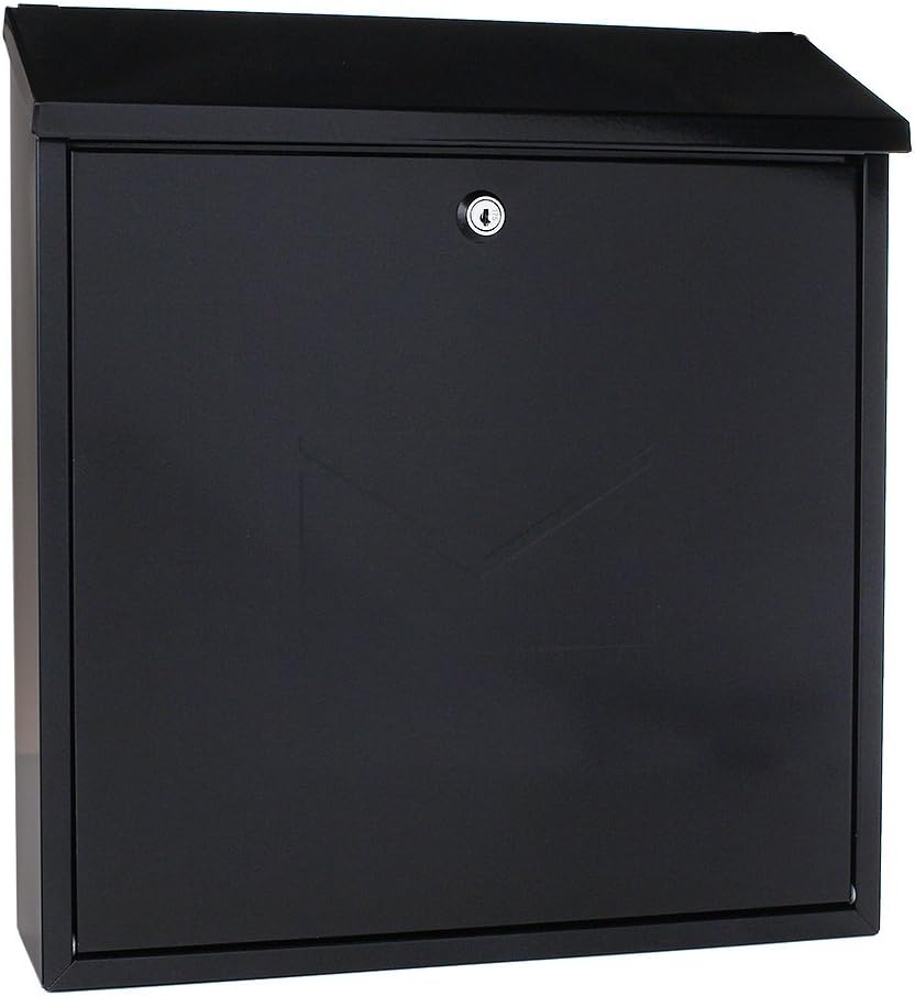 Briefkasten HomeDesign Briefkasten HDM-600-Anthrazit, Stahlblech, Postkasten A4-Formate, Zylindersch