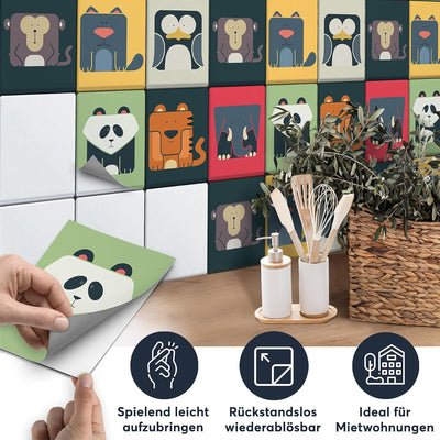 CREATISTO Mosaik Klebefliesen Stickerfliesen Fliesenfolie - Aufkleber Folie für Fliesen I Stickerfli