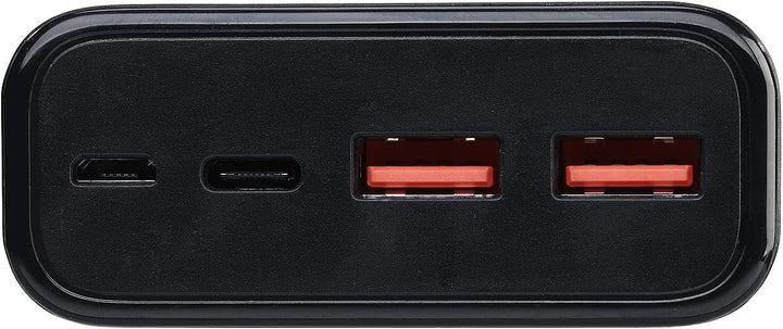 revolt Powerbank 12V: USB-Powerbank, 20.000 mAh, USB-C PD, Display, Metall, QC3.0, 3 A, 20 W (Powerb